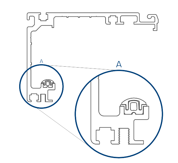EAD Stainless Steel track profile